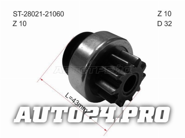 Бендикс Toyota Corolla (E120) 02-07 / Crown 03-18 / Land Cruiser (J200) 07-12 / Land Cruiser Prado (