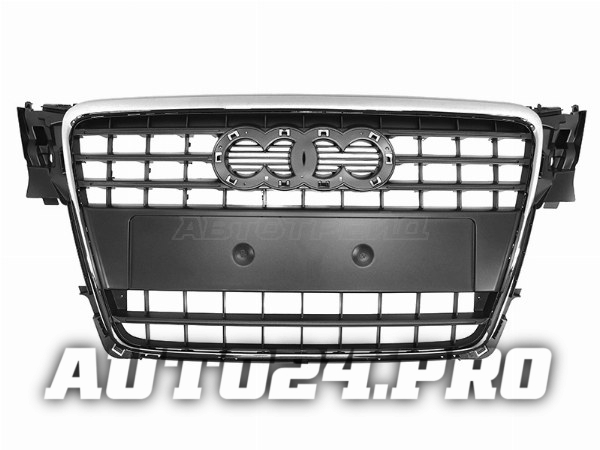 Решетка радиатора AUDI A4 08-12 хром