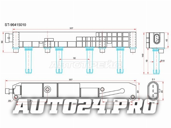 Катушка зажигания CHEVROLET LACETTI 05-/OPTRA 03-