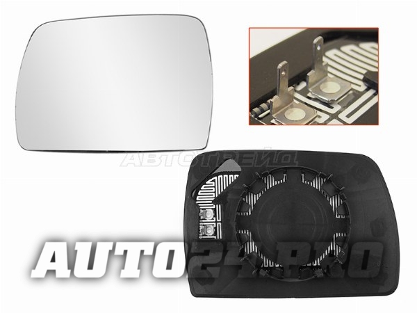 Полотно зеркала BMW X3 E83 03-10 LH - голубое, асферическое с обогревом