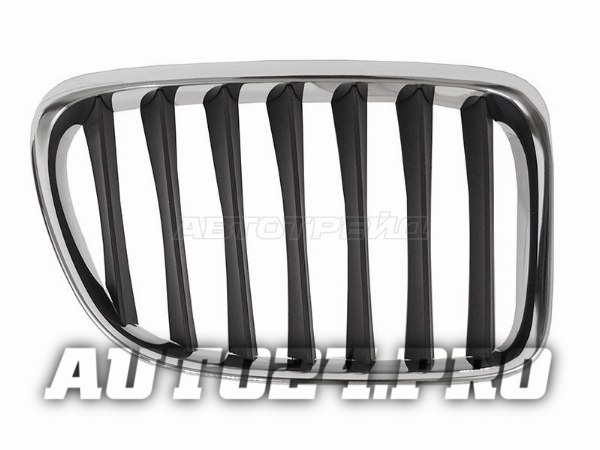 Решетка радиатора BMW X1 E84 09-15 RH - черная с хромом