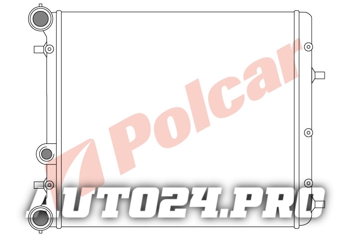 6913081 FABIA 00 РАДИАТОР 430Х415 14 +19D M C SA2005