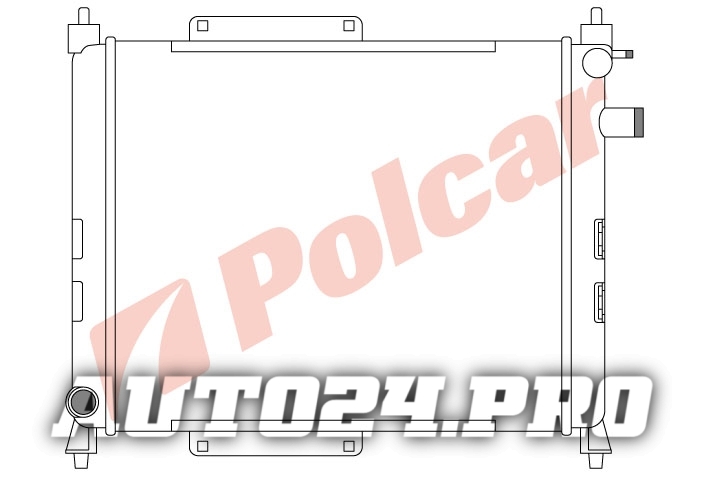 632008A1 РАДИАТОР ОСНОВНОЙ 430 x 389