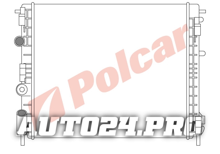 6015084 CLIO/SYMBOL/KANGOO/LOGAN 98 РАД.475X415 1.0;1.2;1.4;1.6 M +C RT2264