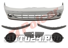 601107 MEGANE 99 БАМПЕР ПЕРЕДНИЙ ГРУНТ +/ П.Т.