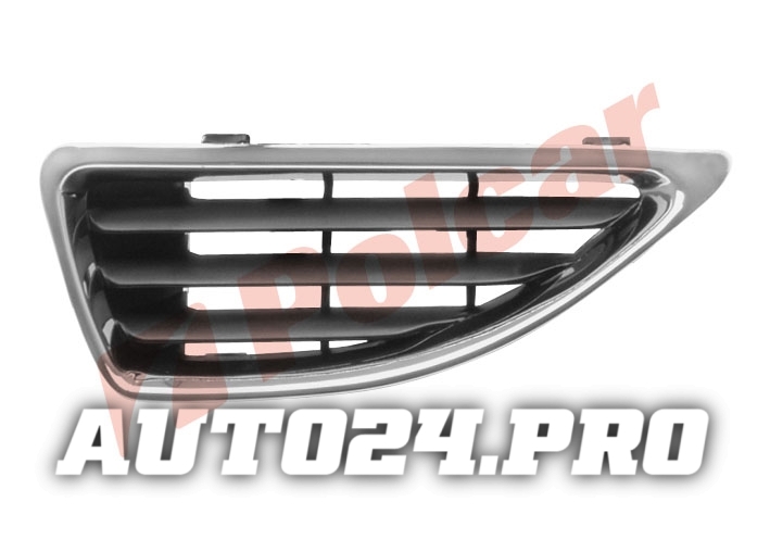 6011051X MEGANE 99 РЕШЕТКА С ХРОМ.РАМКОЙ ЛЕВАЯ