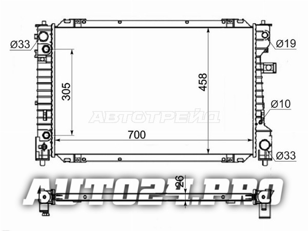 Радиатор Ford Escape 07-12