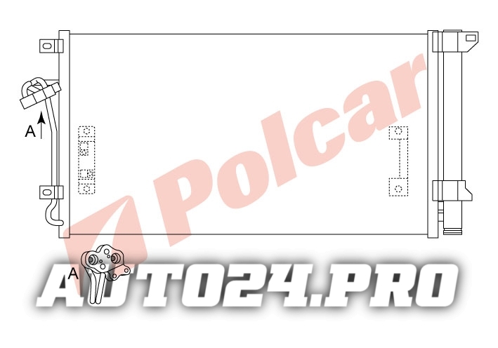 9580K8C1 TOUAREG/CAYENNE/Q 7 0310 РАДИАТОР КОНДИЦИОНЕРА