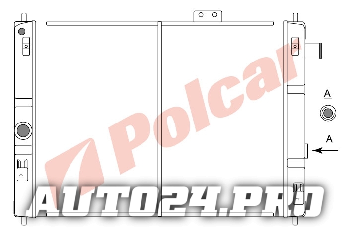 5504084 РАДИАТОР ОСНОВНОЙ  525Х417Х32