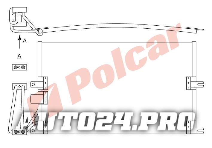 5516K8C1 VECTRA В 9598 РАДИАТОР КОНДИЦИОНЕРА  OL5241