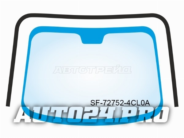 Молдинг лобового стекла (П-образный) Nissan X-Trail 13-22 / Rogue 14-21