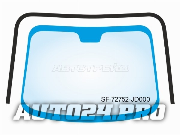 Молдинг лобового стекла (П-образный) Nissan Qashqai 06-13 / Dualis 07-14 / Qashqai+2 08-14