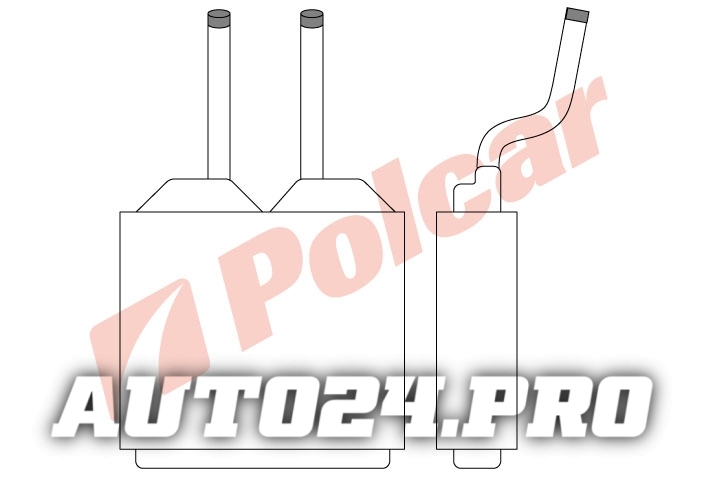 5555N81 CORSA 9300/COMBO 9300/TIGRA 9400 РАДИАТОР ОТОПИТЕЛЯ 155X180X36