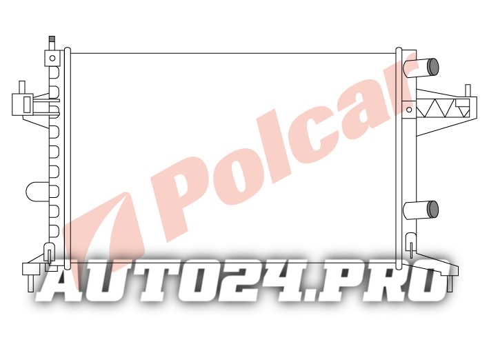 5556081 CORSA 2001 РАДИАТОР 540X375 1012 A/M +/C(63007)  OL2303