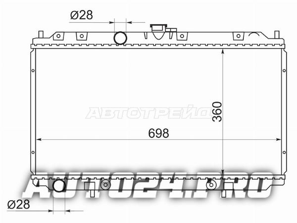 Радиатор Nissan Primera 01-08 / Bluebird Sylphy 00-05