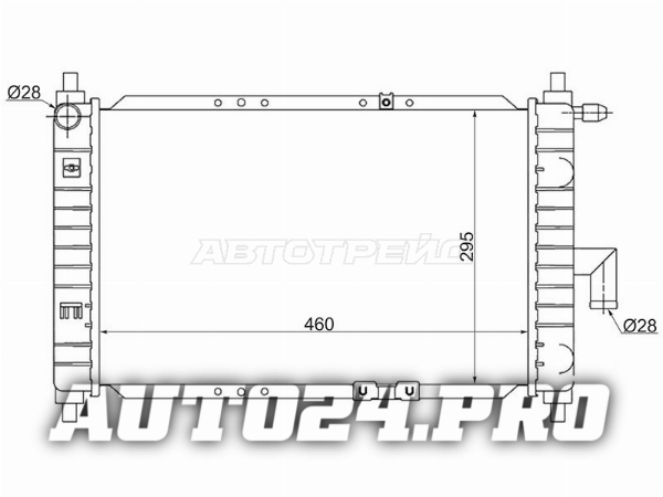 Радиатор Chevrolet Matiz 04-05 / Daewoo Matiz 97-15 / Chery QQ 03-13