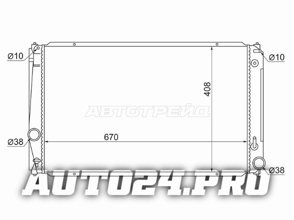 Радиатор Toyota Harrier (XU60) 13-20 / RAV4 (XA30,XA40) 05-19 / Lexus NX200 14-21 / NX200t 14-17 / N