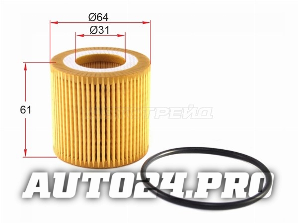 Фильтр масляный (картридж) VW POLO 1,2 01-/SKODA FABIA 02-/RAPID 12-/ROOMSTER 06-/SEAT IBIZA 02-