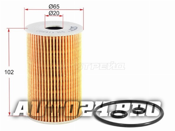 Фильтр масляный (картридж) VW AMAROK 10-/TIGUAN 07-/TRANSPORTER 09-/AUDI Q3 11-/Q5 08-/SKODA OCTAVIA