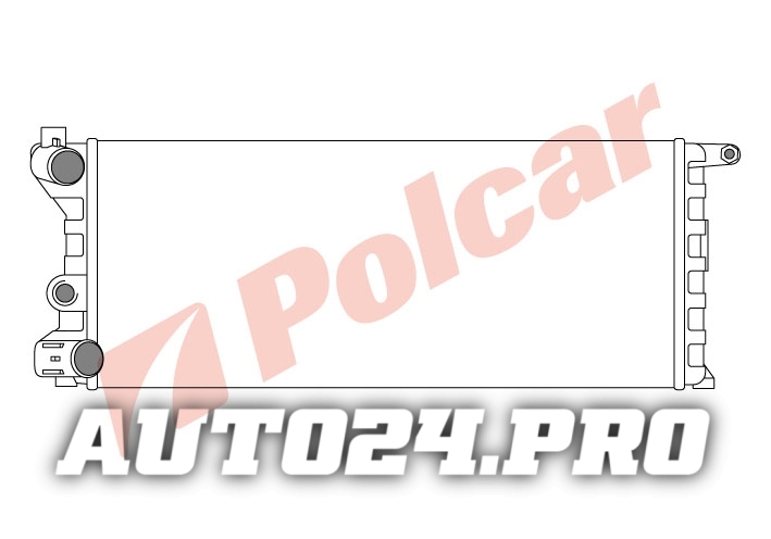 300408-4 РАДИАТОР ОСНОВНОЙ 583 x 250 x 45 mm