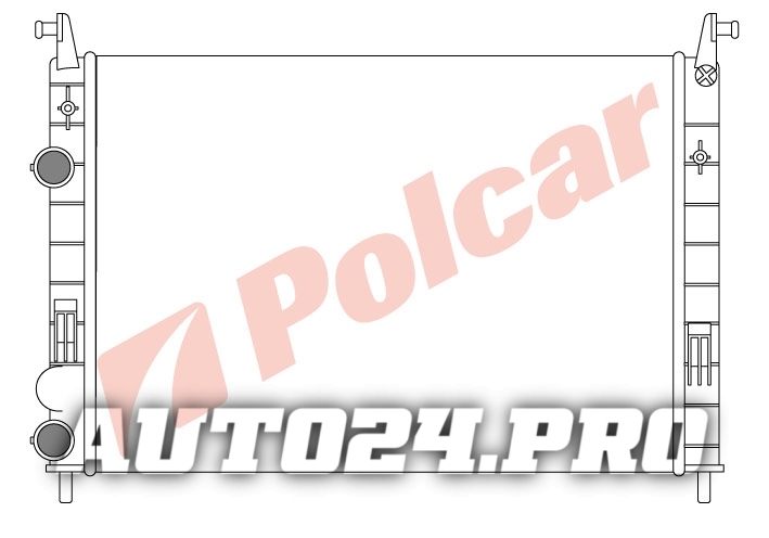 300608-2 PALIO/ALBEA 01- 1,2;1,6 РАДИАТОР 522X378 М