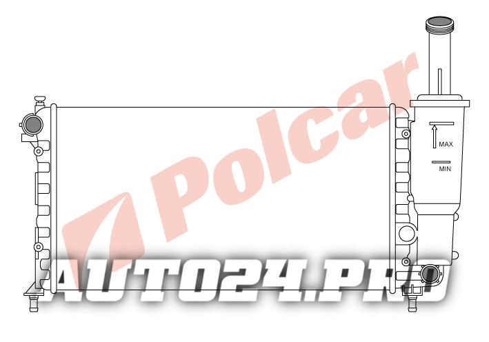 302208-6 PUNTO II  99- РАДИАТОР 580Х320  1,2B M/A