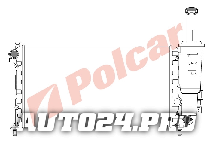 302208-7 PUNTO II  99- РАДИАТОР 575Х324  1,2B M/A  +/-C