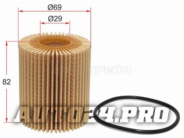 Фильтр масляный (картридж) LEXUS IS250,GS# 3GR-FE, 2-4,5GR-FSE, 2AD-FTV 03-