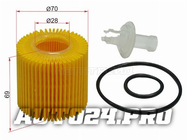 Фильтр масляный (картридж) TOYOTA CAMRY, RX350 2GR-FE 06-