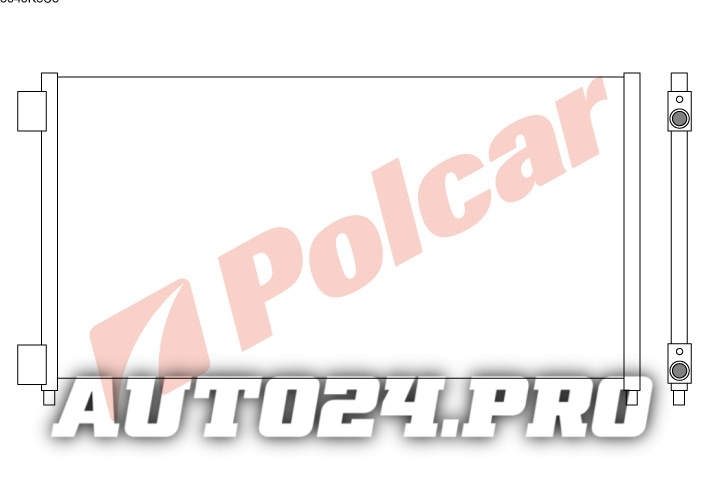 3040K8C3 DOBLO 00- РАДИАТОР КОНДИЦИОНЕРА