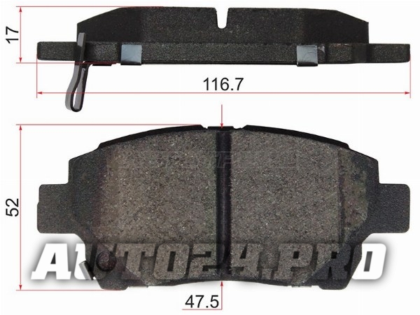 Колодки тормозные перед TOYOTA COROLLA ##E12#/SPACIO ##E12#/PREMIO/ALLION #ZT240/VISTA ZZV50/LIFAN