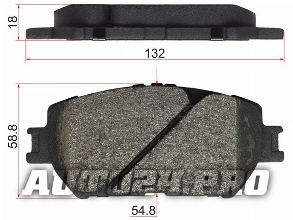 Колодки тормозные перед TOYOTA CAMRY 01-/WISH 03-
