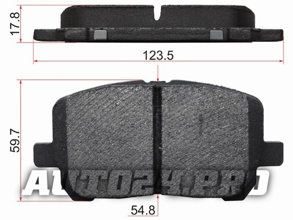 Колодки тормозные перед TOYOTA IPSUM ACM2#/NOAH AZR6#/COROLLA MATRIX ZZE13#
