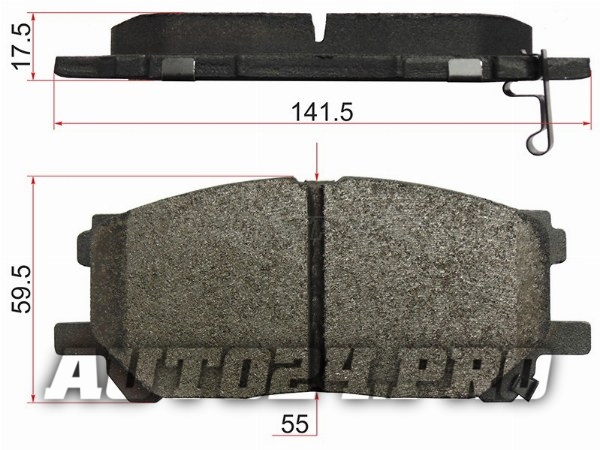 Колодки тормозные перед TOYOTA HARRIER/LEXUS RX3## 03-