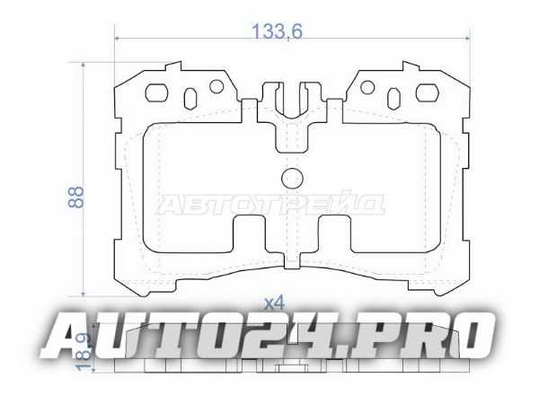 Колодки тормозные перед LEXUS LS460/LS600 06-