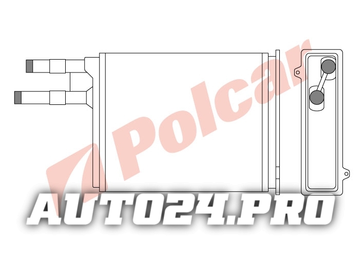 5702N8-1 BOXER 94-01/JUMPER 94-99/DUCATO 94-98 РАДИАТОР ОТОПИТЕЛЯ 220X195X42