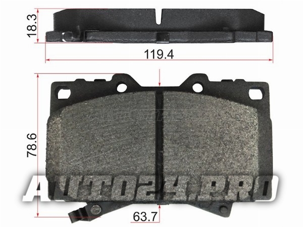 Колодки тормозные перед TOYOTA LAND CRUISER 100 98- (с керамическим наполнением)