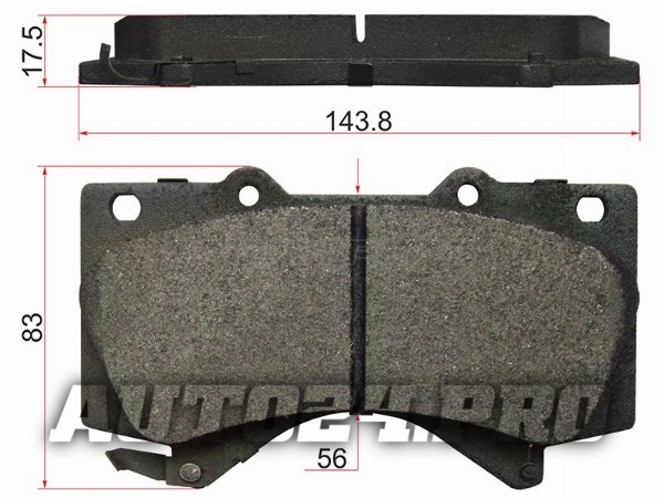 Колодки тормозные перед TOYOTA LAND CRUISER 200/LEXUS LX570 07-