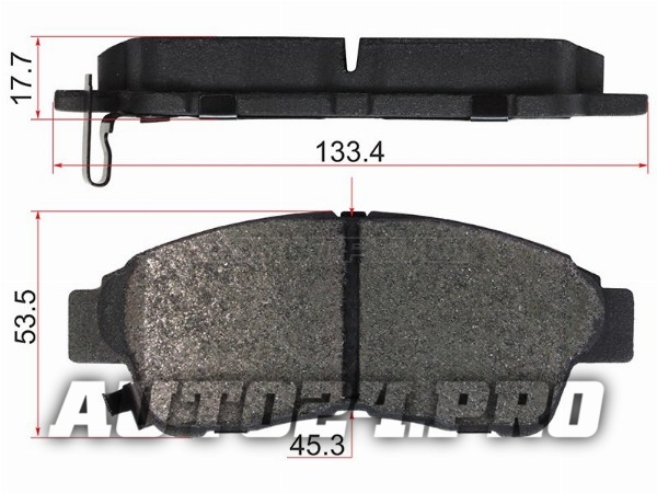 Колодки тормозные перед TOYOTA RAV4/CORONA/CARINA 92-#T19#/COROLLA ##E10#/11#
