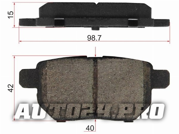 Колодки тормозные зад TOYOTA COROLLA/PONTIAC VIBE 06-/JAC S3