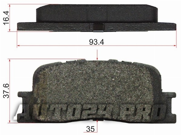 Колодки тормозные зад TOYOTA CAMRY/WINDOM 01-04