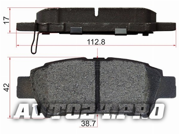 Колодки тормозные зад TOYOTA IPSUM 01-09/ESTIMA 01-14/SIENNA 03-06