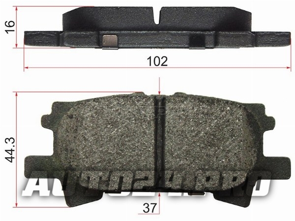 Колодки тормозные зад TOYOTA HARRIER/LEXUS RX330/350 03-