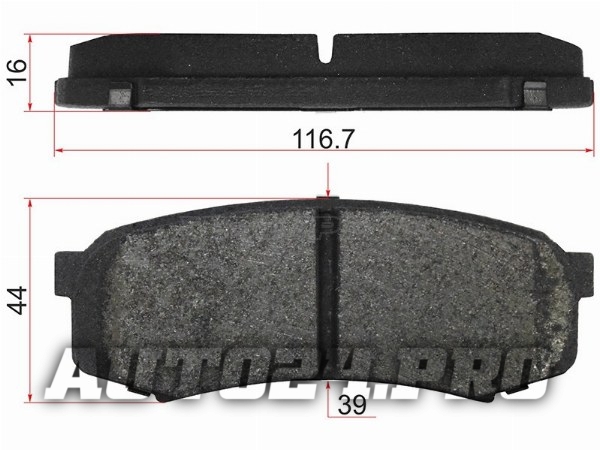Колодки тормозные зад TOYOTA LAND CRUISER 80/90/105/120/78/150