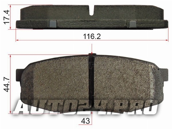 Колодки тормозные зад TOYOTA LAND CRUISER 200/TUNDRA/SEQUOIA 07-/LEXUS LX570 07-