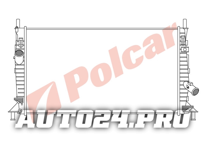 320208-2 FOCUS II/MAZDA3/VOLVO S40  РАДИАТОР БЕНЗИН М/A +/-C