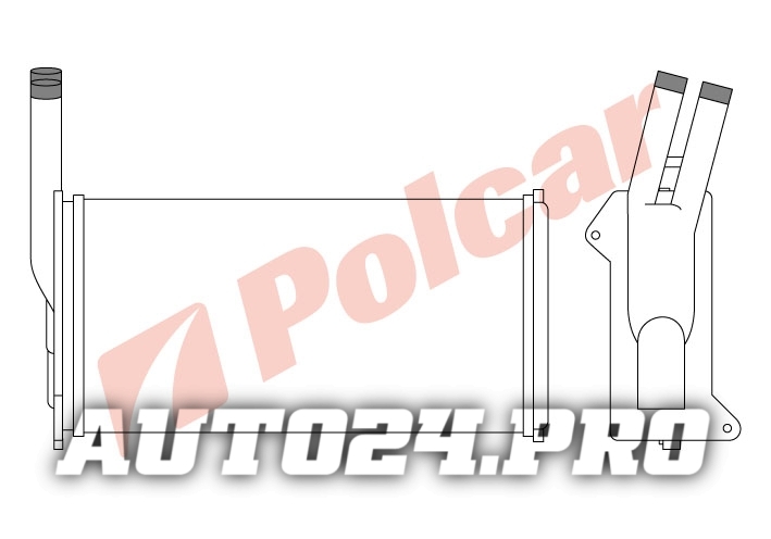 3203N8-1 РАДИАТОР ПЕЧКИ 249 x 132 x 33 mm