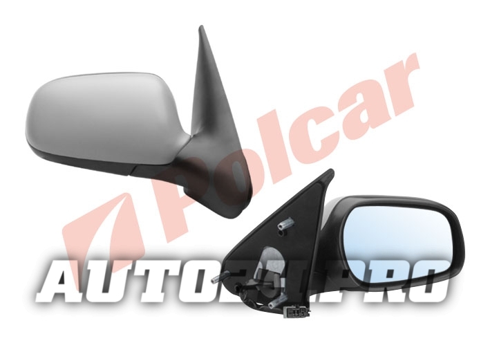2326524M XSARA 0797-0205 ЗЕРКАЛО R ЭЛ+ОБОГРЕВ,ПОД ПОКРАСКУ,АСФЕРА, СИНЕЕ