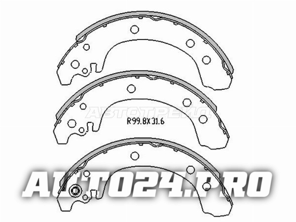 Колодки тормозные зад TOYOTA MATRIX/VOLTZ 02-