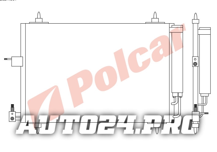 2327K8C1 XSARA/XSARA PICASSO 00- РАДИАТОР КОНДИЦИОНЕРА   CN5173